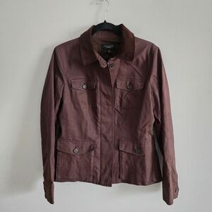 NWOT TALBOTS Brown Waxed Barn Jacket